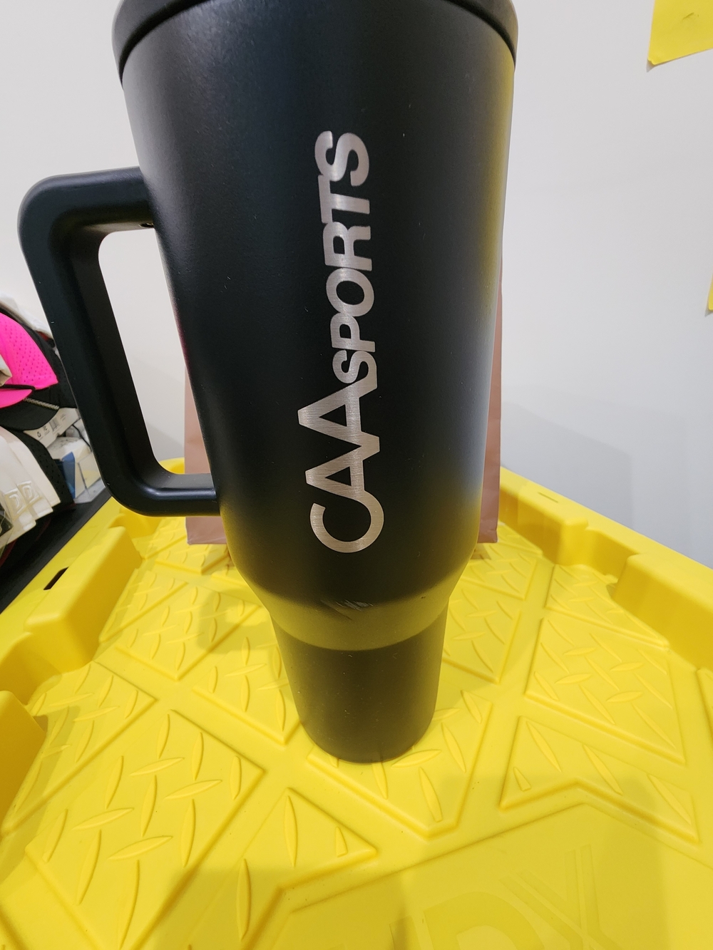 CAASports Black Travel Mug with Handle From Hydrojug